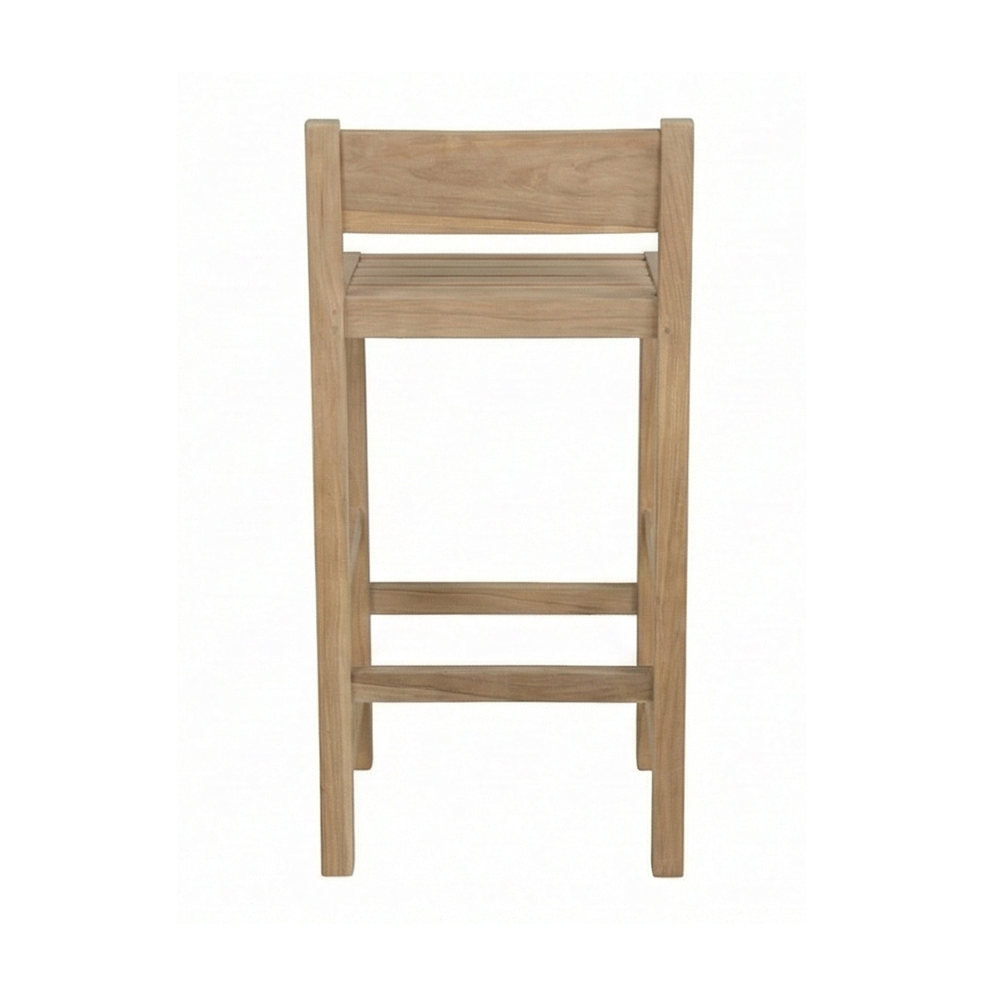 Andre Armless Teak Outdoor Bar Stool