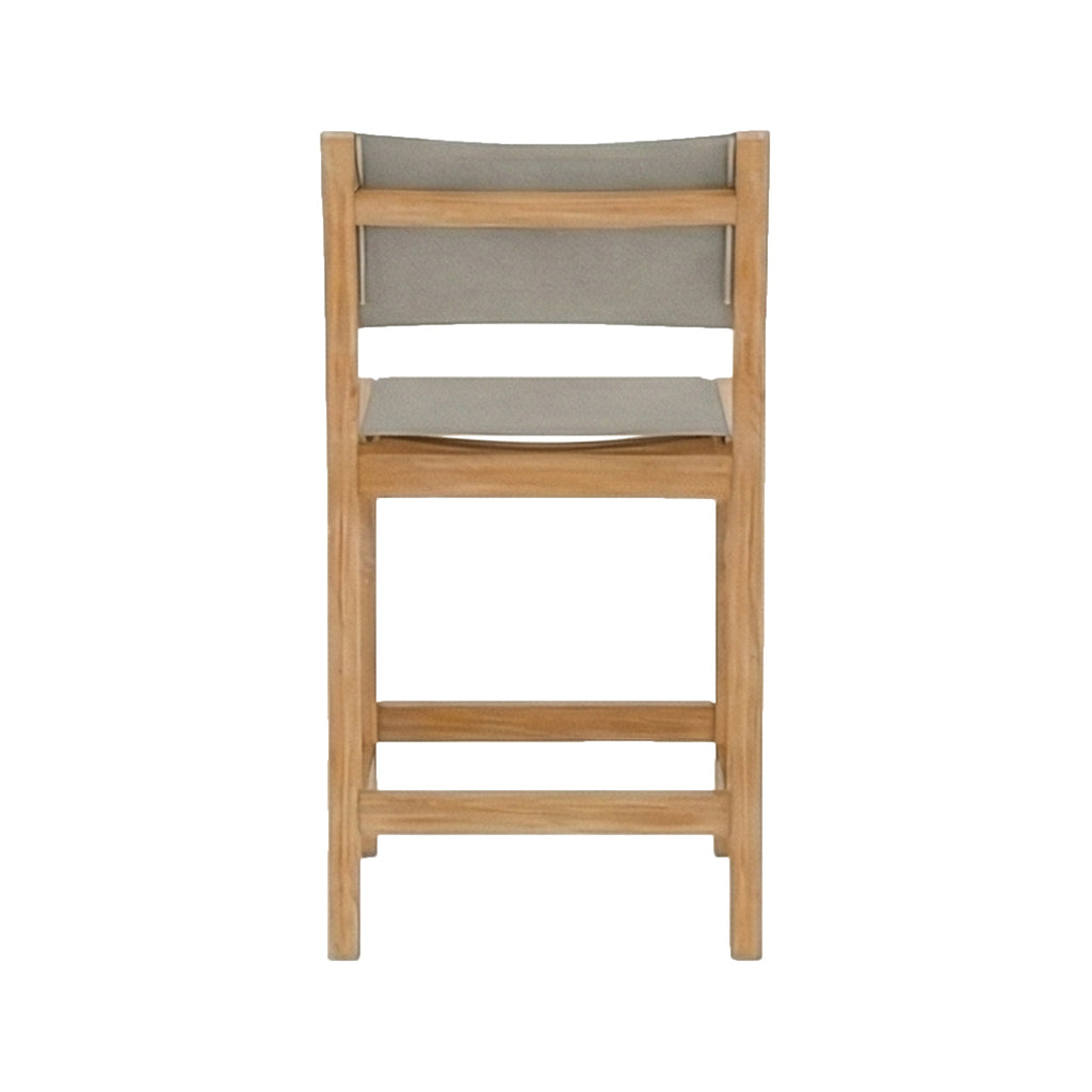 Frederic Armless Teak Outdoor Bar Stool
