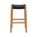 Henri Backless Teak Outdoor Bar Stool