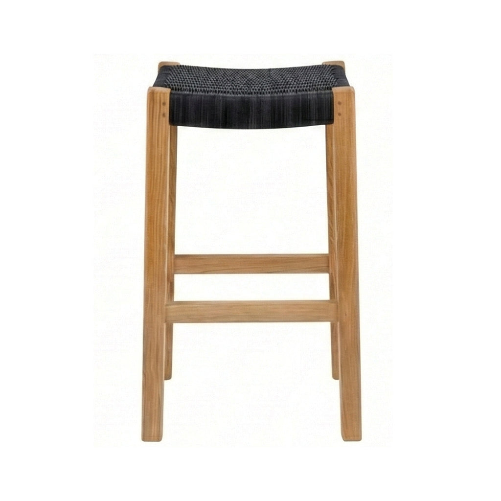 Henri Backless Teak Outdoor Bar Stool