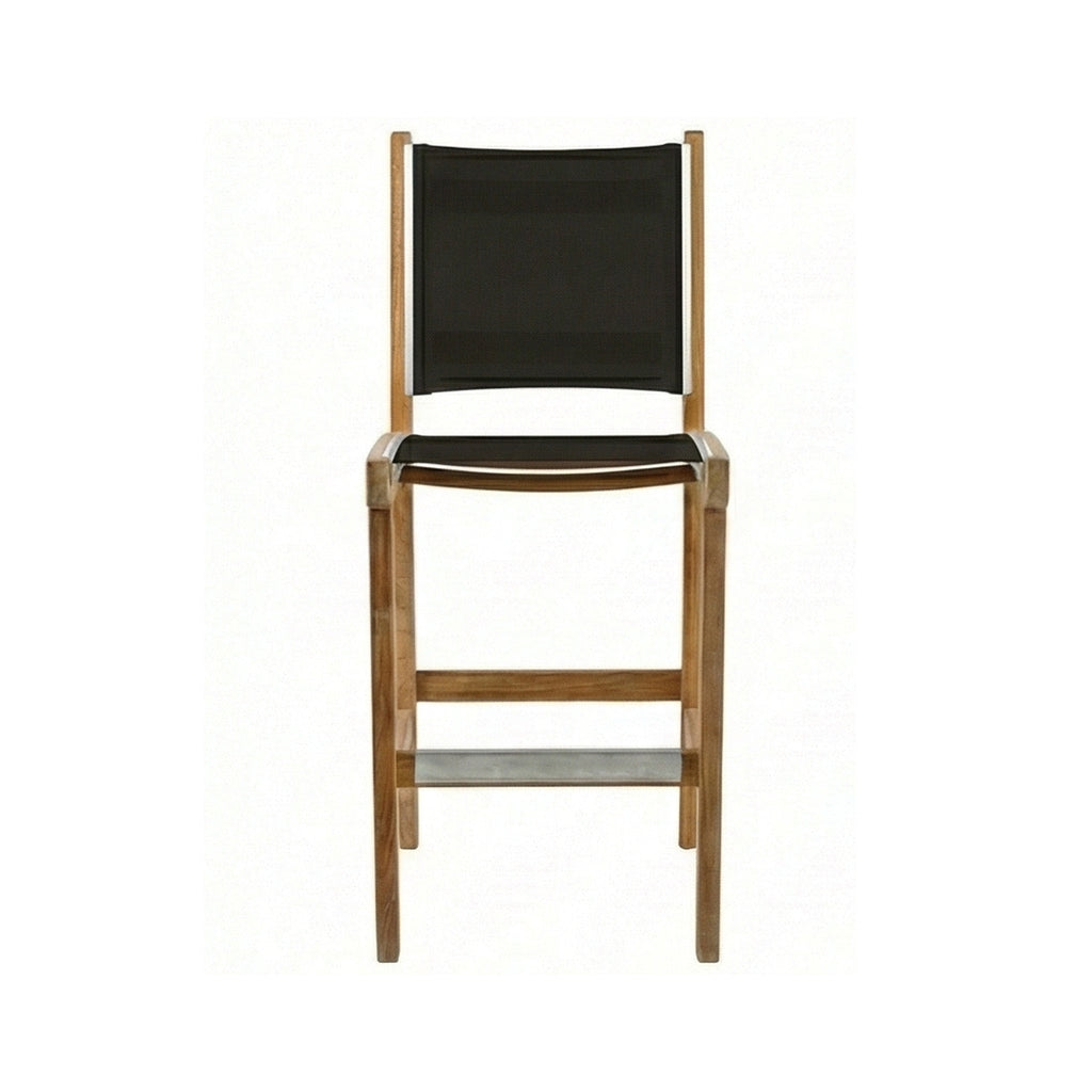 Jacques Armless Teak Outdoor Bar Stool