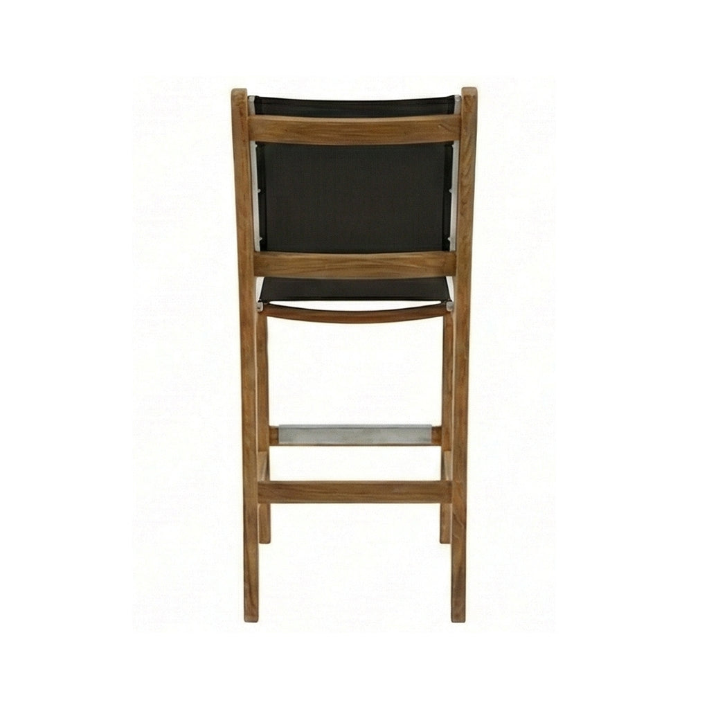 Jacques Armless Teak Outdoor Bar Stool