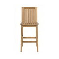 Jocelyn Armless Teak Outdoor Bar Stool