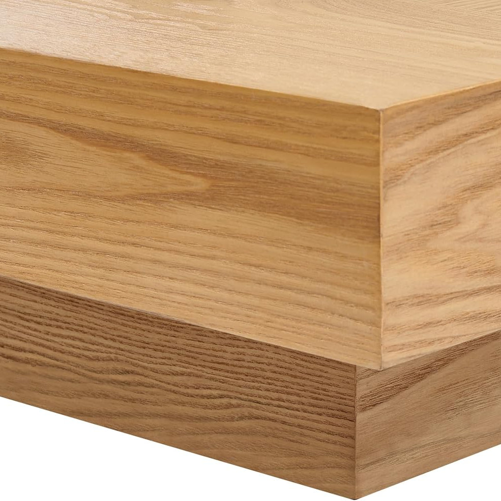 Ash Wood Kenzo Modern Japandi Platform Bed EU Super King