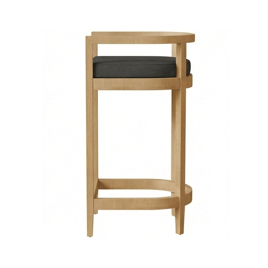 Lionel Teak Outdoor Bar Stool