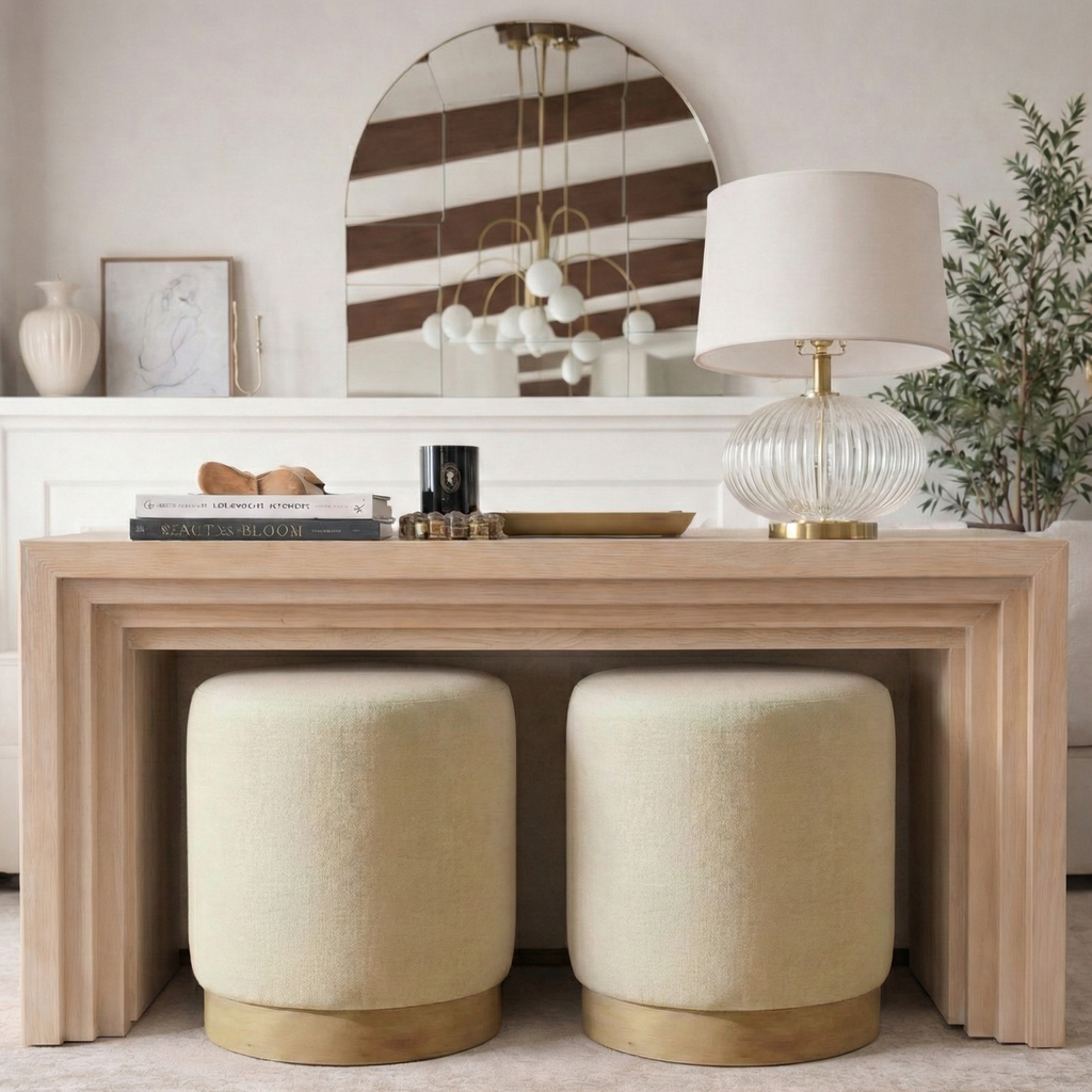 Lyta Vanity Chair | Modern Round Makeup Vanity Stool