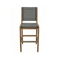 Morgan Armless Teak Outdoor Bar Stool