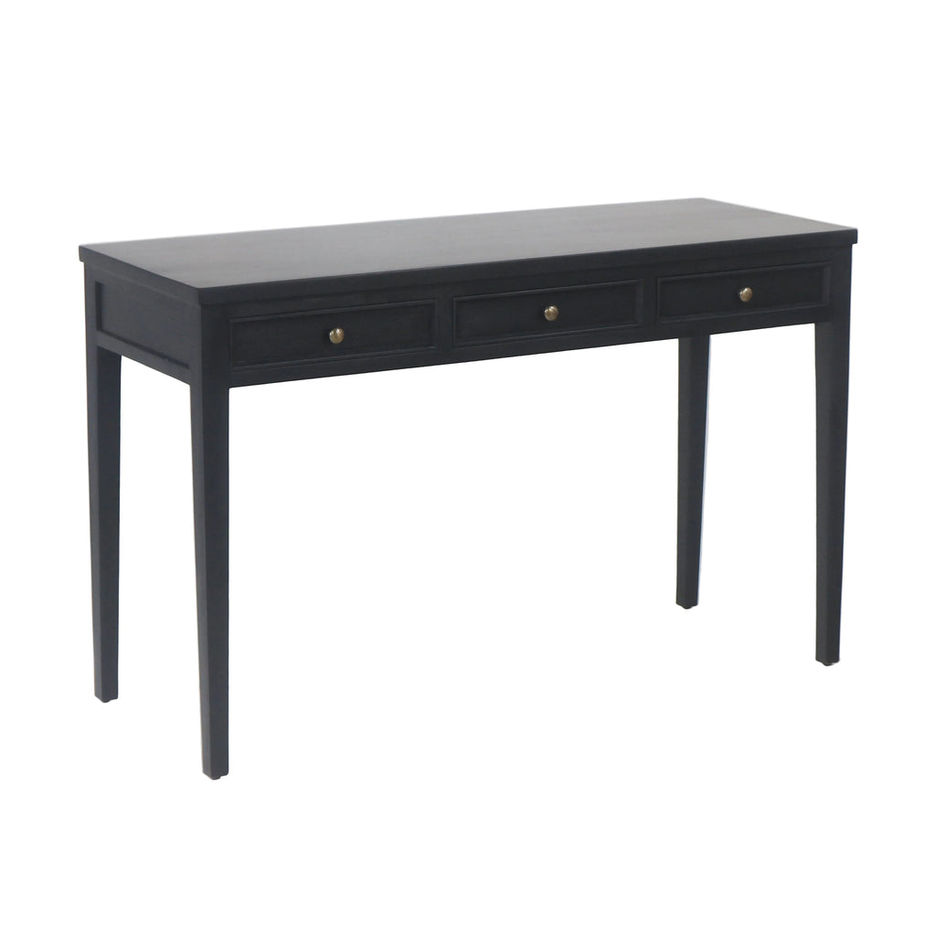 Mercallo Campaign Solid Wood Desk or Console Table with Drawers