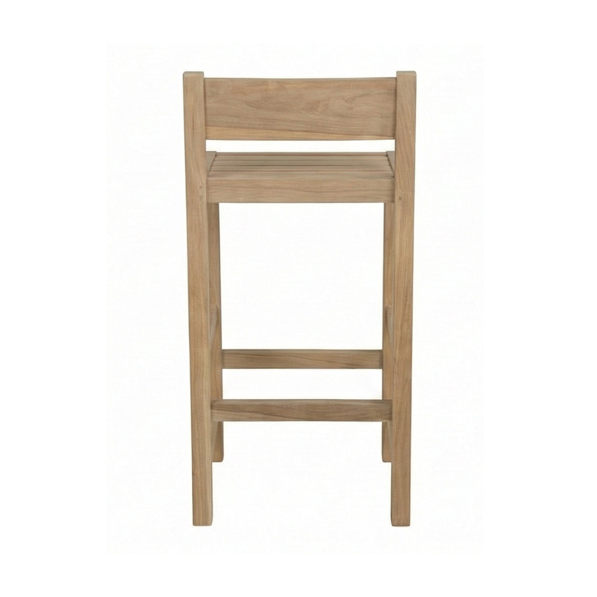 Andre Armless Teak Outdoor Bar Stool