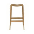 Baptiste Backless Teak Outdoor Bar Stool