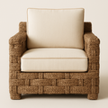 Baxter Rattan Woven Accent Chair