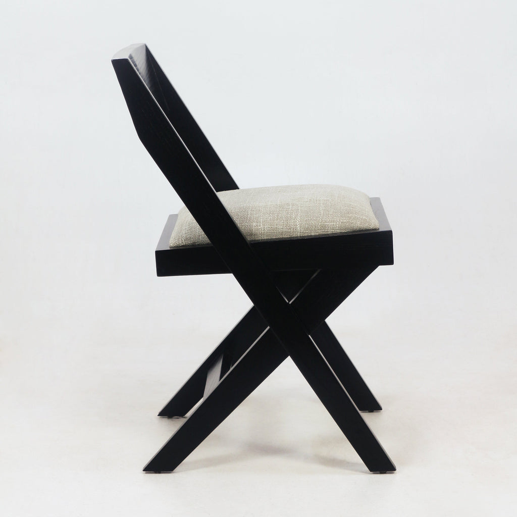 Black Jeanneret Inspired Library / Dining Chair - NUEMA
