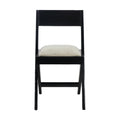 Black Jeanneret Inspired Library / Dining Chair - NUEMA