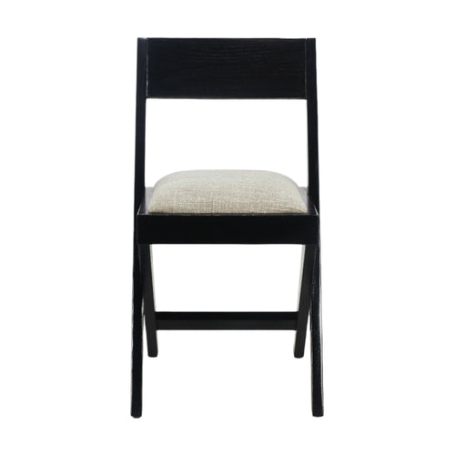 Black Jeanneret Inspired Library / Dining Chair - NUEMA