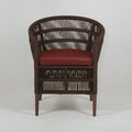 Brown Flora Patio Chair with COM Fabric
