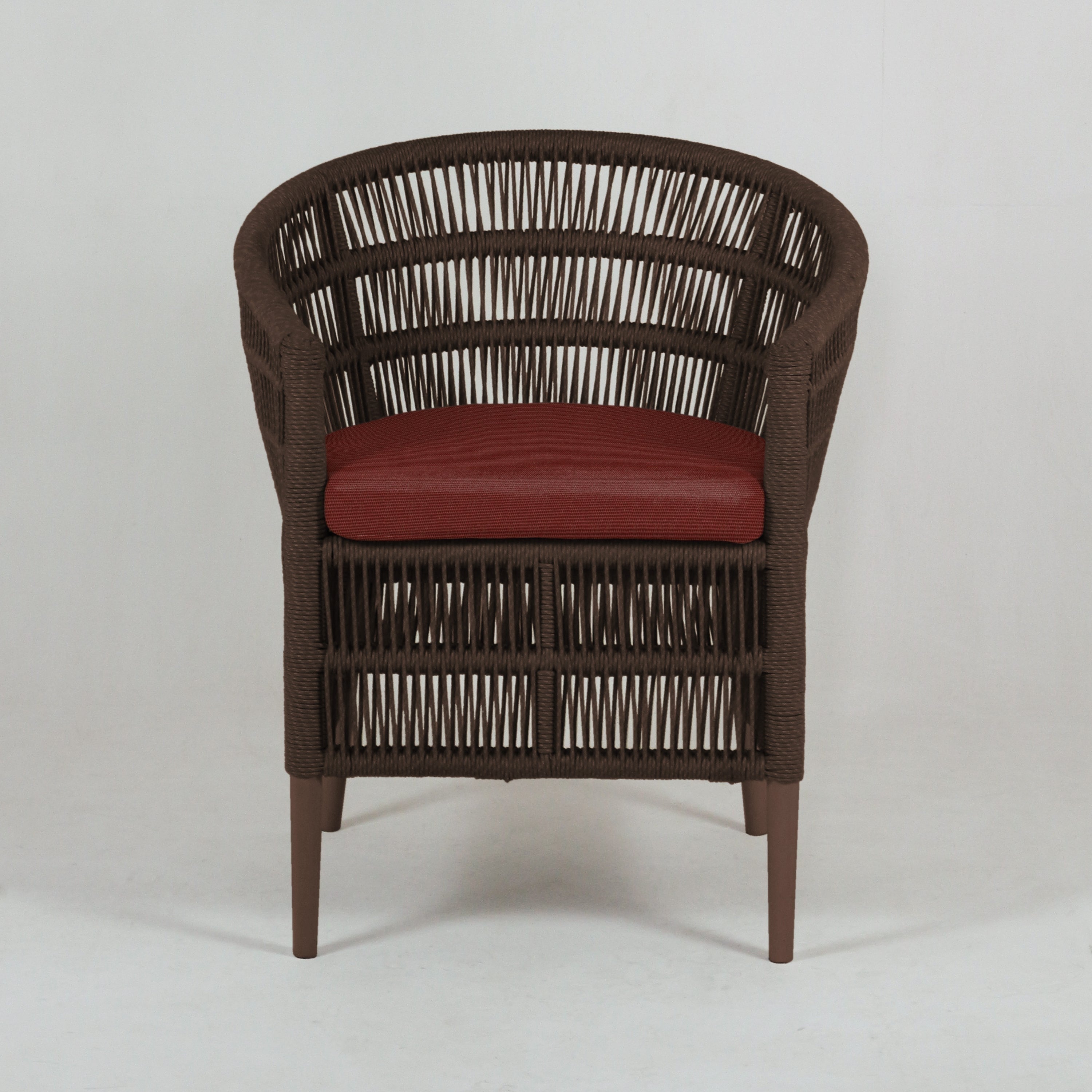 Brown Flora Patio Chair with COM Fabric