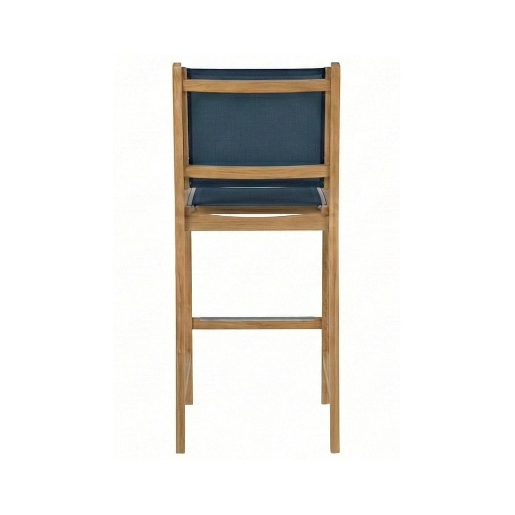 Clement Armless Teak Outdoor Bar Stool