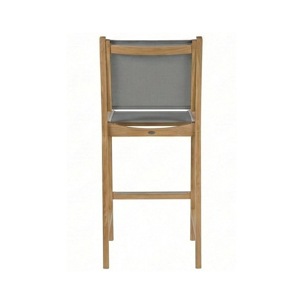 Clement Armless Teak Outdoor Bar Stool