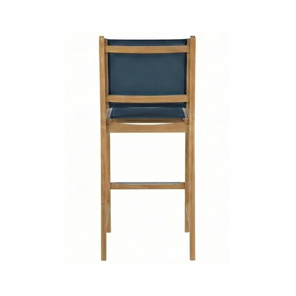 Clement Armless Teak Outdoor Bar Stool