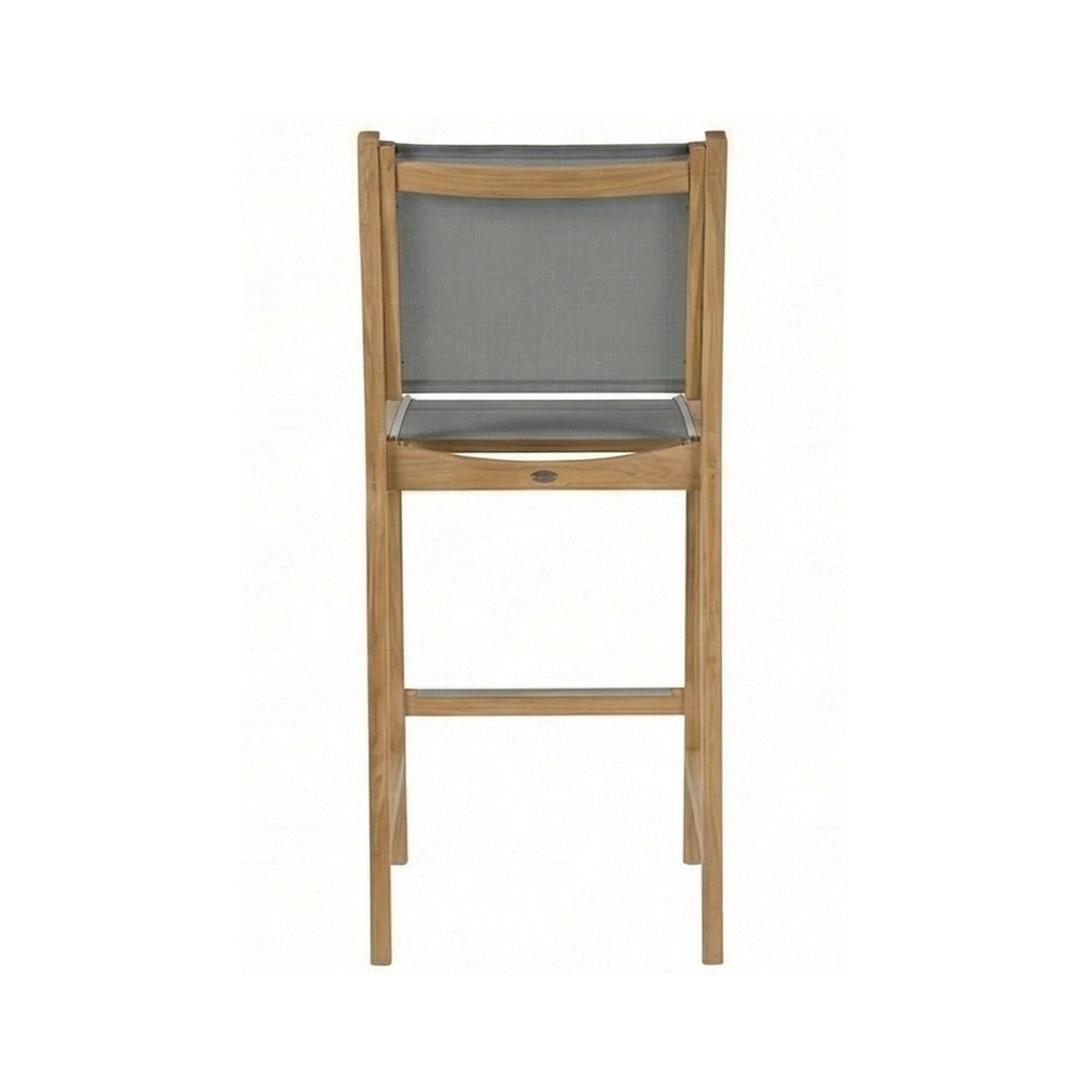 Clement Armless Teak Outdoor Bar Stool