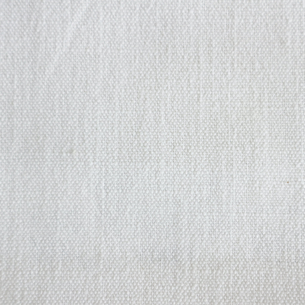 Close-up of natural cream woven fabric upholstery showing a tight, pebble-like texture used as the cushioned seat material for a rustic farmhouse bar counter stool.