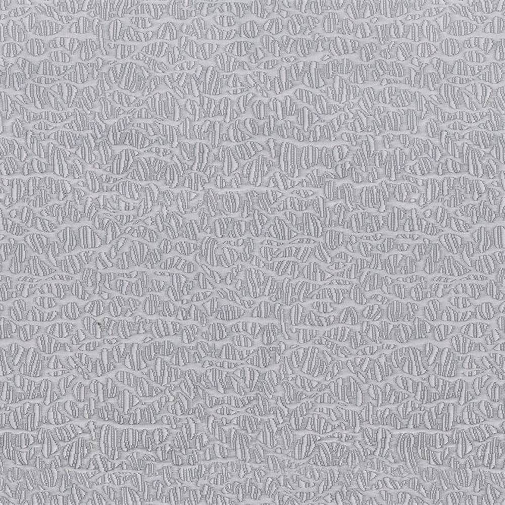 Close-up of cream neutral upholstery fabric showing an irregular raised looped jacquard texture; 50% cotton, 50% polyester, suitable for sofa upholstery.