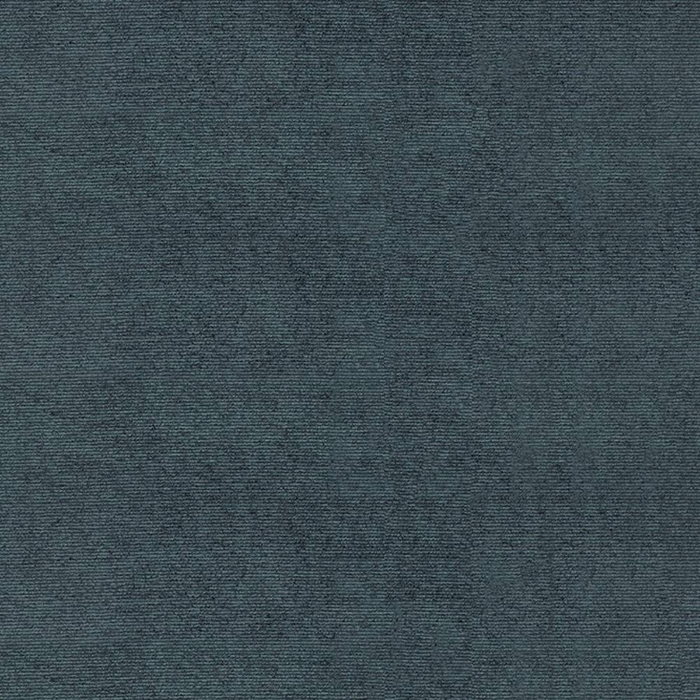 Close-up of a deep teal woven upholstery fabric swatch with a soft, slightly ribbed texture for sofas; viscose-blend composition (88% viscose, 2% acrylic, 10% polyester).