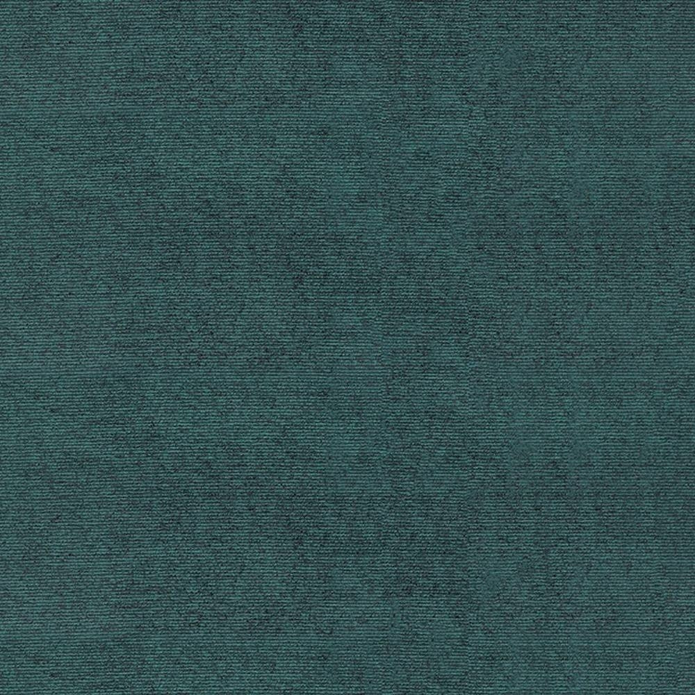 Close-up of a teal woven upholstery fabric swatch with subtle heathered texture; 88% viscose, 2% acrylic and 10% polyester blend suitable for sofas and indoor upholstery.