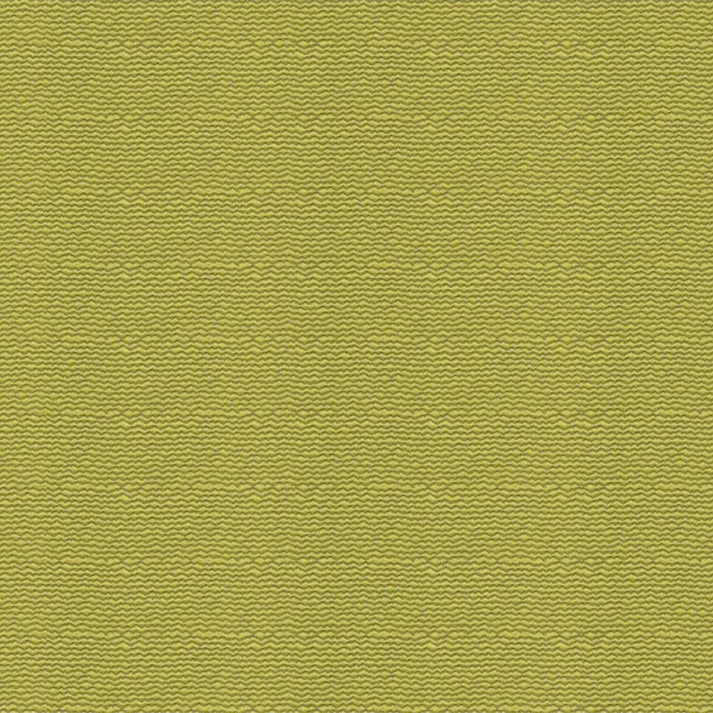 Close-up of chartreuse yellow-green upholstery fabric showing a fine wavy basketweave texture, 27% cotton and 73% polyester blend suitable for sofa upholstery.