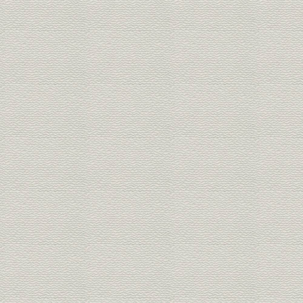 Close-up of neutral white upholstery fabric with a subtle wavy texture and fine weave; 27% cotton, 73% polyester blend shown for sofa upholstery.