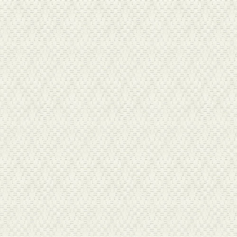 Close-up of neutral cream contemporary upholstery fabric showing a subtle small rectangular woven texture; 30% cotton, 70% polyester with a soft matte finish, suitable for sofas.