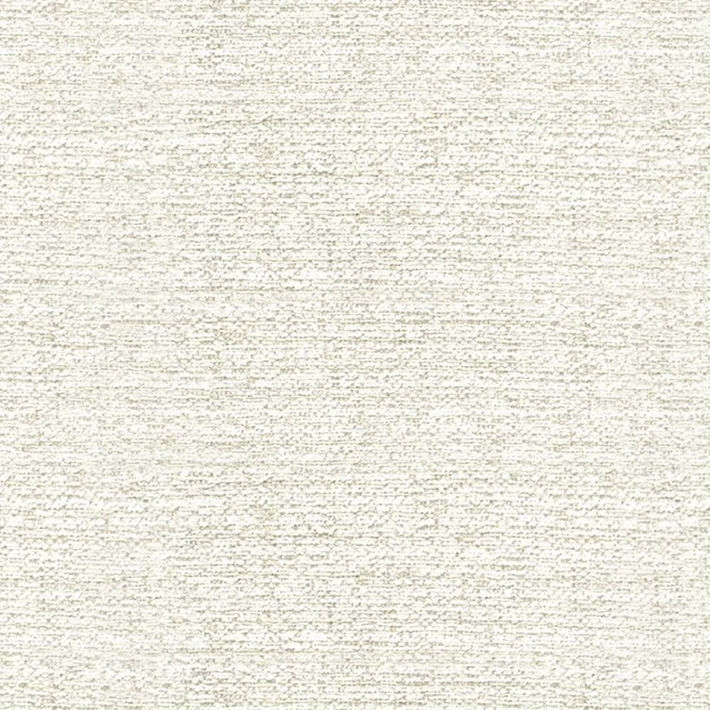 Close-up of cream performance upholstery fabric in 100% polyester, showing a subtle horizontal textured weave and neutral contemporary tone ideal for sofas and office seating.