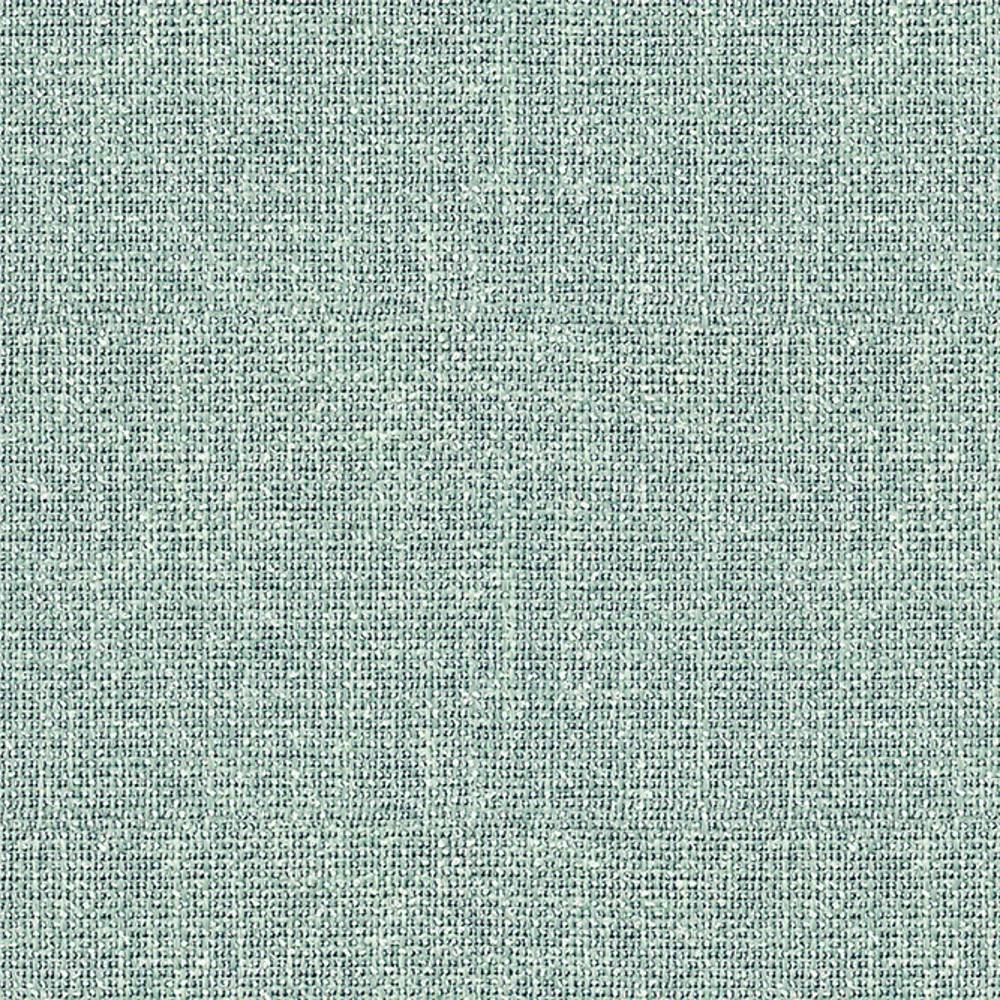 Close-up of pale mint-green 100% polyester upholstery fabric showing a tight woven texture and subtle crosshatch pattern, suitable for sofas and cushions.