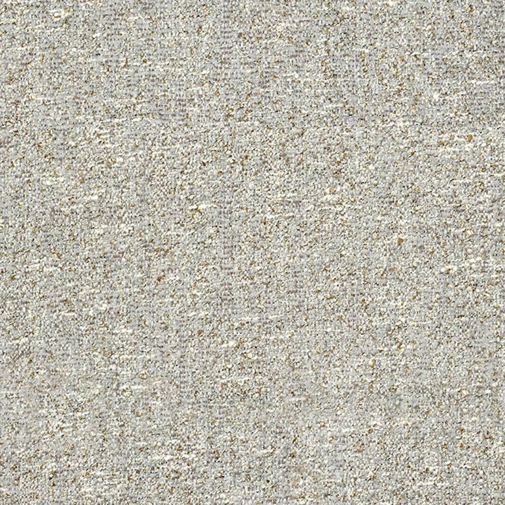 Close-up of beige neutral woven upholstery fabric (63% polyester, 20% cotton, 17% viscose) showing a textured weave with cream and light tan flecks, ideal for contemporary sofas.
