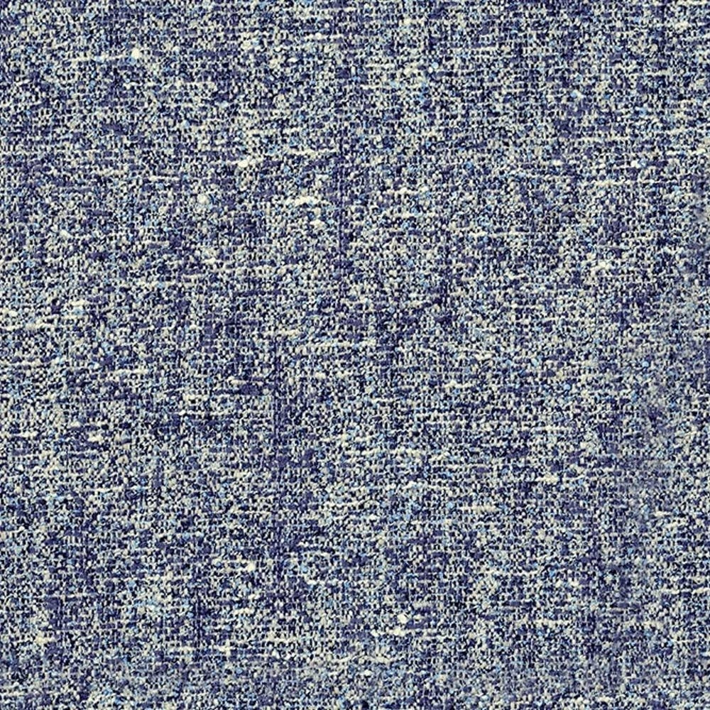 Close-up of beige woven upholstery fabric with a textured, tightly looped weave and subtle blue flecks; 63% polyester, 20% cotton, 17% viscose, ideal for contemporary sofa upholstery.
