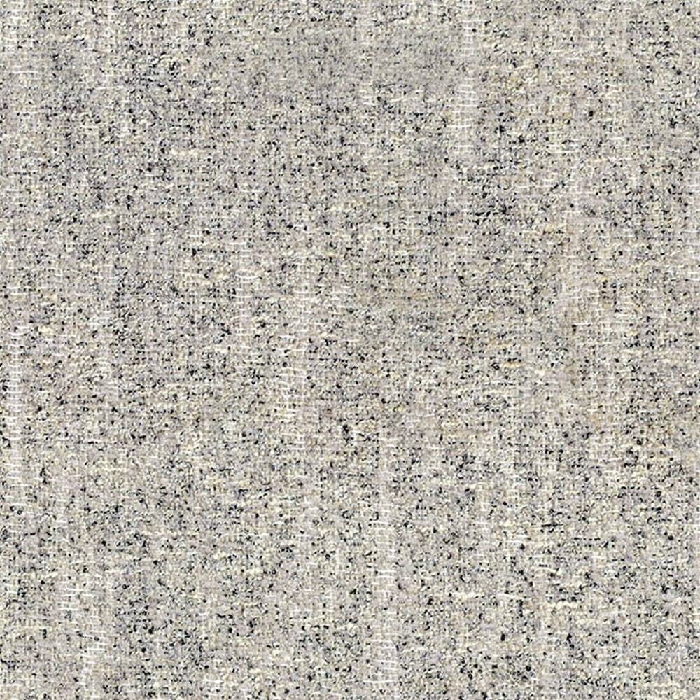 Close-up of a beige woven upholstery fabric showing subtle gray and black flecks and a textured polyester-cotton-viscose blend, ideal for contemporary sofa applications.