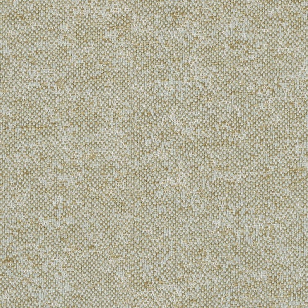Close-up of beige and cream woven upholstery fabric in 100% polyester, showing a subtle textured weave ideal for contemporary sofas and neutral indoor decor.
