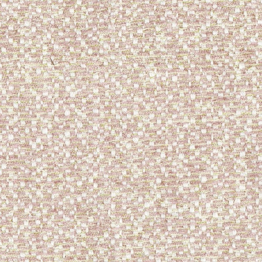 Close-up of a beige-blush woven upholstery fabric showing a textured basketweave with cream highlights; 70% polyester, 5% linen, 25% viscose, suitable for sofa upholstery.