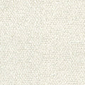 Close-up of cream-white boucle upholstery fabric showing a nubby looped texture; 100% polyester suitable for sofas and indoor upholstery.
