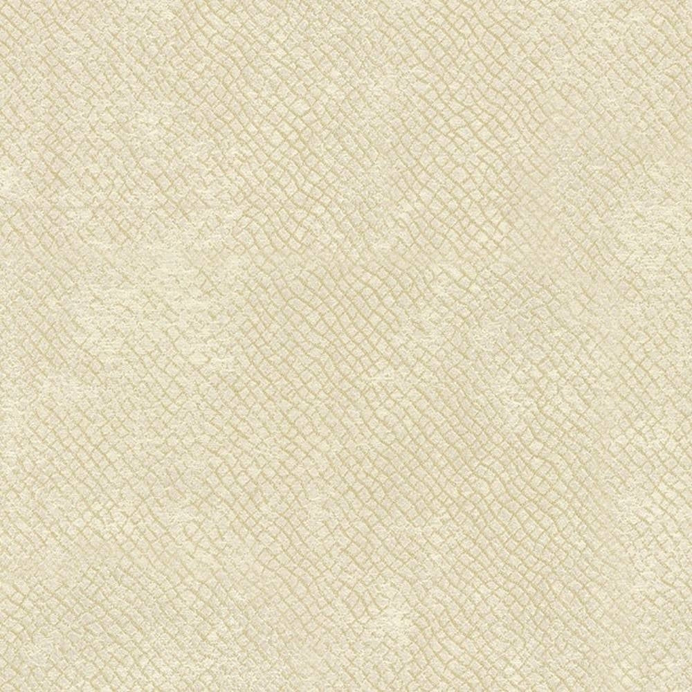 Close-up of cream woven curtain fabric showing a subtle diamond grid and soft floral texture; 70% polyester, 30% cotton contemporary upholstery fabric in a neutral shade.