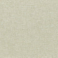 Close-up of light beige 100% polyester woven upholstery fabric showing a tight, even basketweave texture, ideal for sofas and neutral indoor decor.