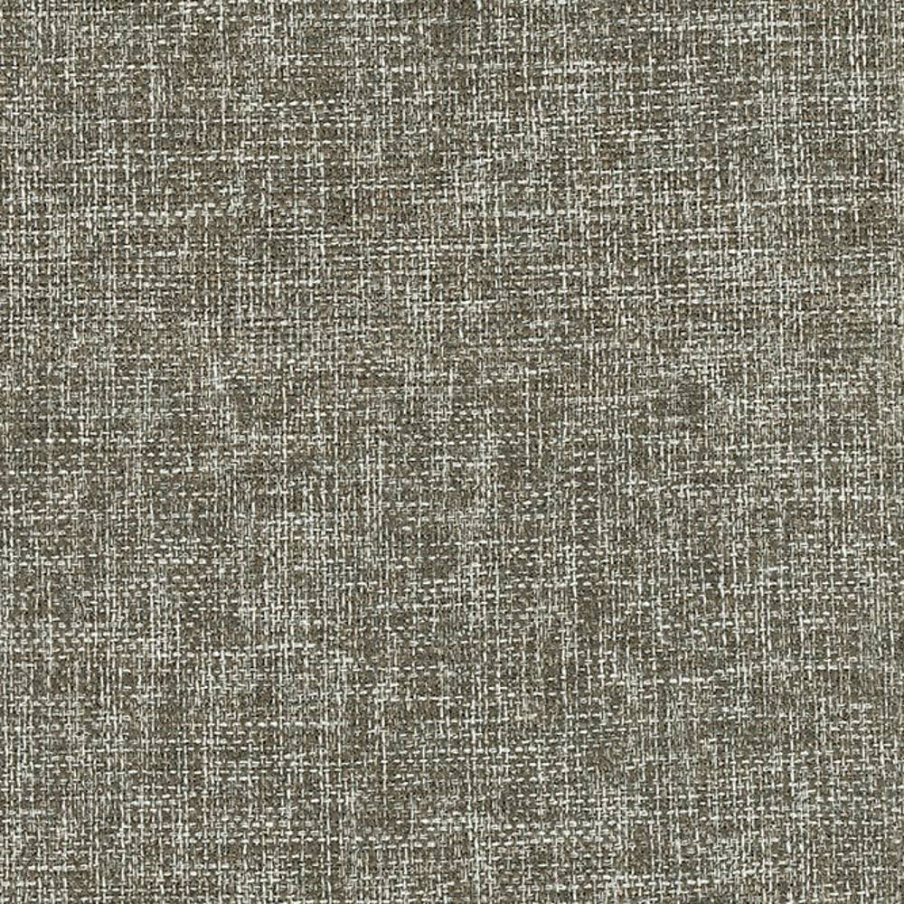 Close-up of gray neutral woven upholstery fabric in 100% polyester showing a textured crosshatch weave, ideal for contemporary sofas and indoor upholstery.