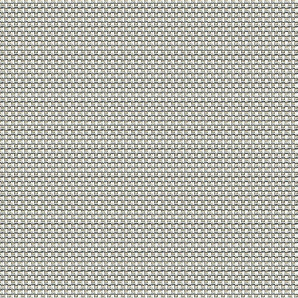 Close-up of neutral beige and cream woven upholstery fabric showing a tight basketweave texture; 100% polyester heavy-duty weave suitable for contemporary sofas and office seating.