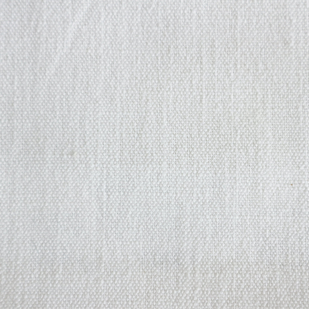 Close-up of natural cream woven fabric upholstery showing a tight, pebble-like texture used as the cushioned seat material for a rustic farmhouse bar counter stool.