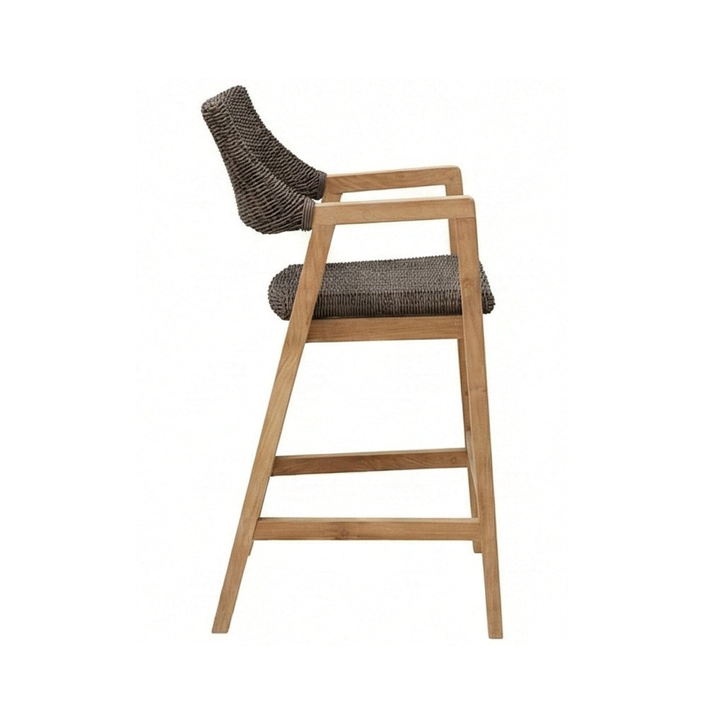 Isidore Teak Outdoor Bar Stool