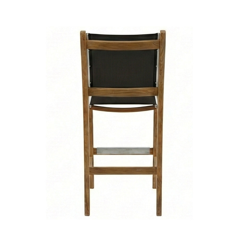 Jacques Armless Teak Outdoor Bar Stool