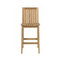 Jocelyn Armless Teak Outdoor Bar Stool