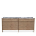 Luca White Oak 6 Drawer Dresser