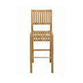 Maxime Armless Teak Outdoor Bar Stool