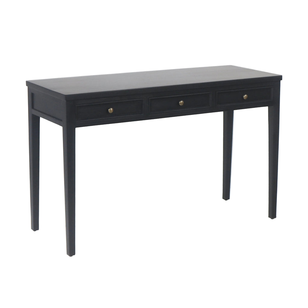 Mercallo Campaign Solid Wood Desk or Console Table with Drawers